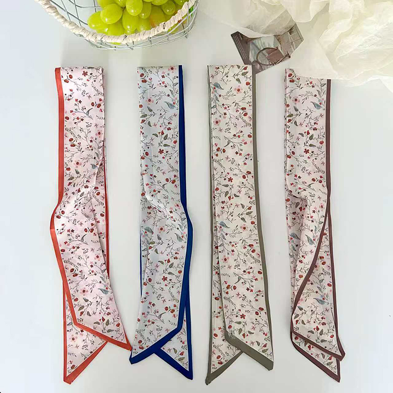 Scarf Silk Neck - Nowa Kolekcja 2026 Damska Vintage Apaszka