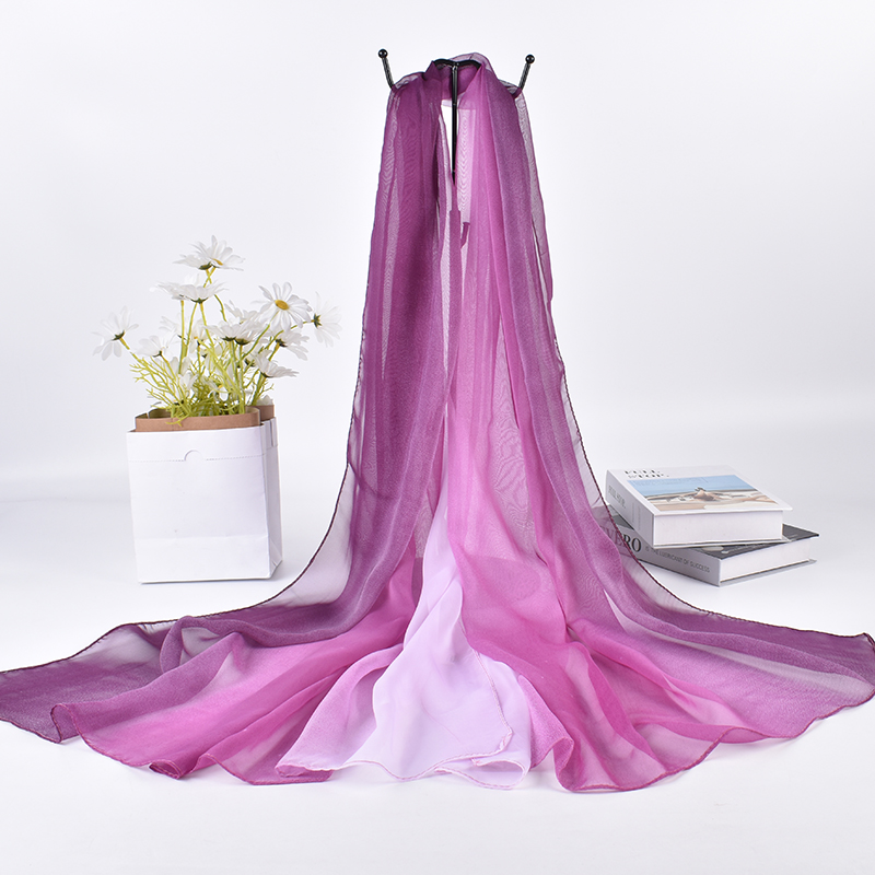 Scarf Silk Neck - 2023 Wiosna / Lato Nowy trójkolorowy