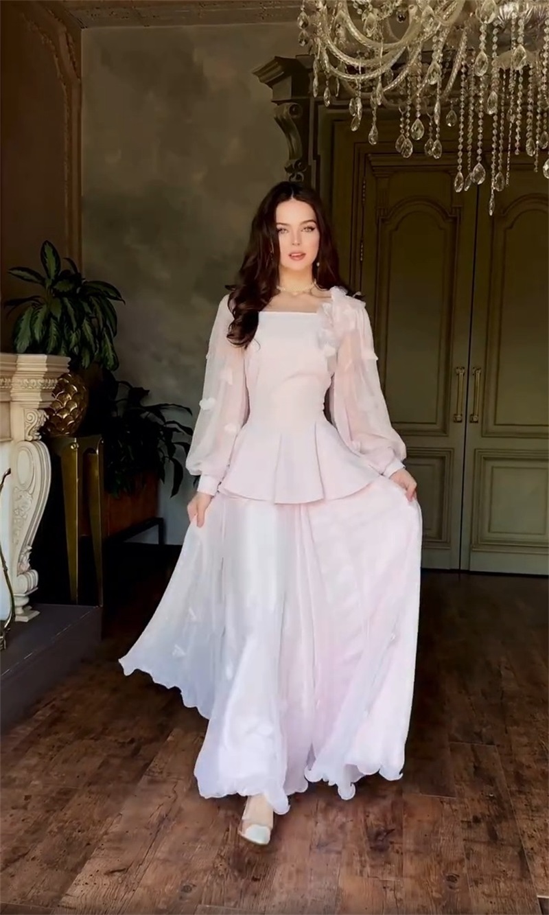 Women Formal Party Wear Dress - Arabski Zestaw Damski: Spódnica i Garnitur