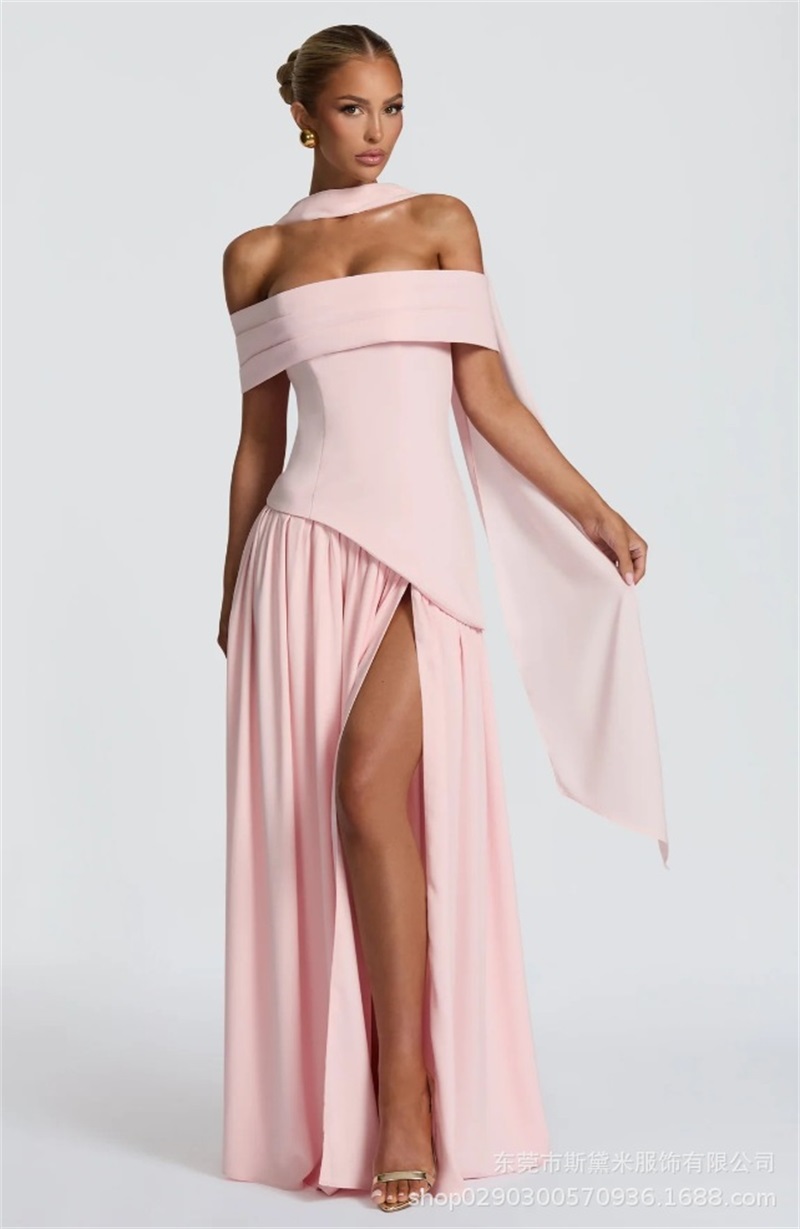 Różowa Sukienka Balowa Damska  – Women Formal Party Wear Dress recenzja i cena
