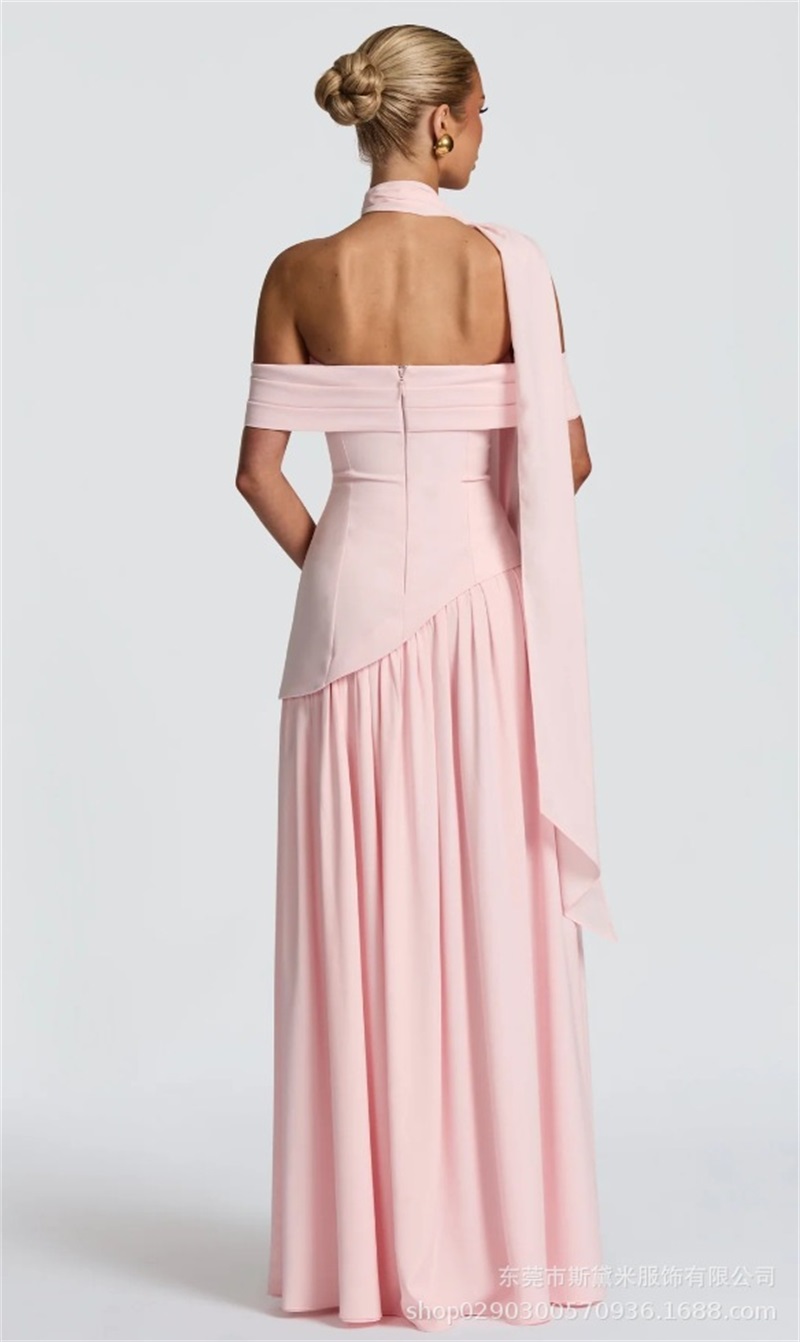 Różowa Sukienka Balowa Damska  – Women Formal Party Wear Dress recenzja i cena