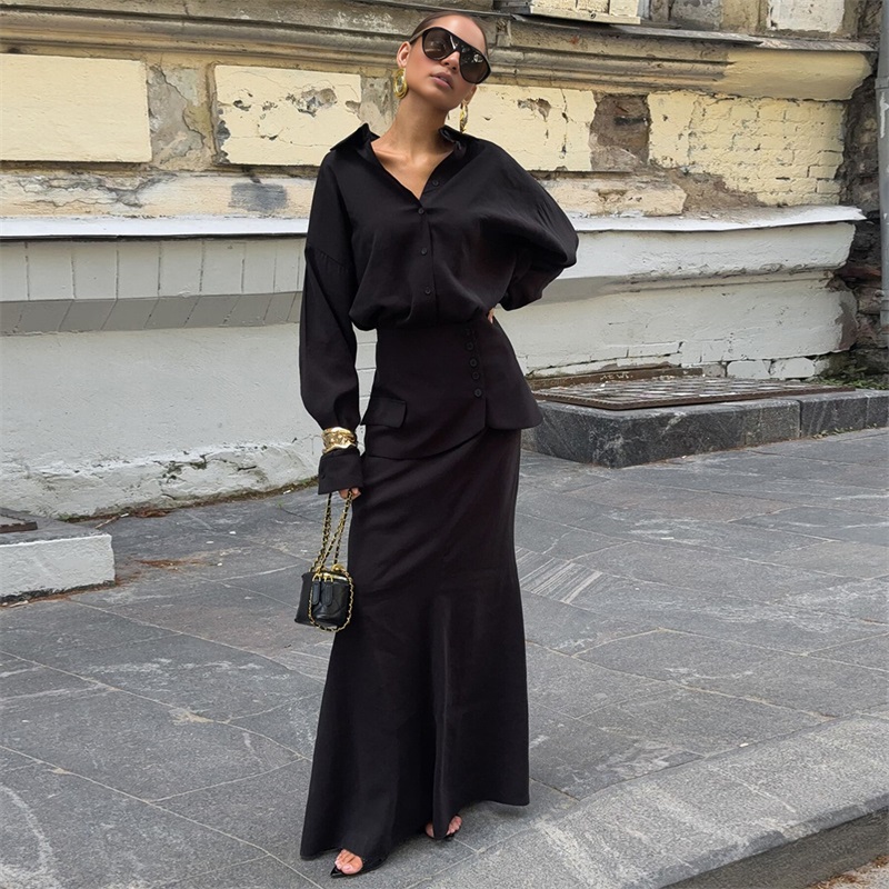 Jesienny Różowo-Czarny Damski  – Women Formal Party Wear Dress recenzja i cena