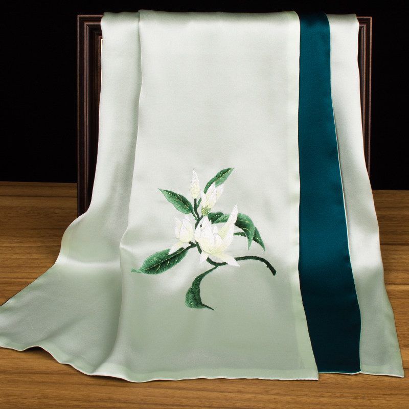 Czysta jedwabna apaszka z haft – Scarf Silk Neck recenzja i cena