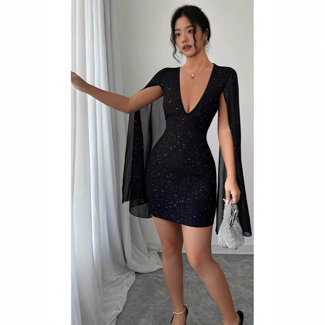 Elegancka sukienka midi z deko – Women Formal Party Wear Dress recenzja i cena