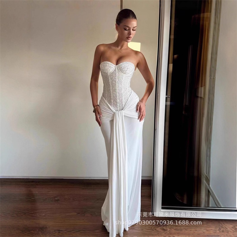 Sukienka balowa damska z cekin – Women Formal Party Wear Dress recenzja i cena