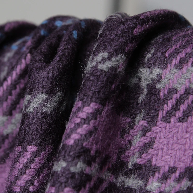 Redraspberry Purple Plaid Twee – Tailored Coat Wool recenzja i cena
