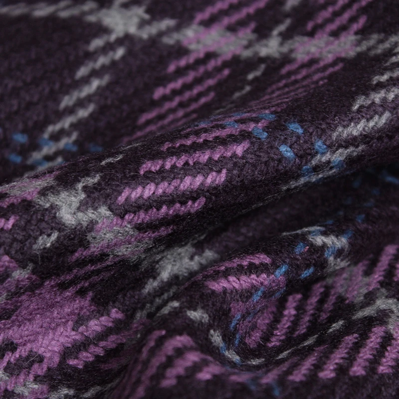 Redraspberry Purple Plaid Twee – Tailored Coat Wool recenzja i cena