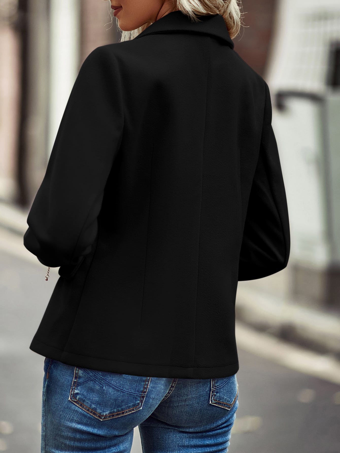 Nowa damska krótka marynarka z – Tailored Coat Wool recenzja i cena