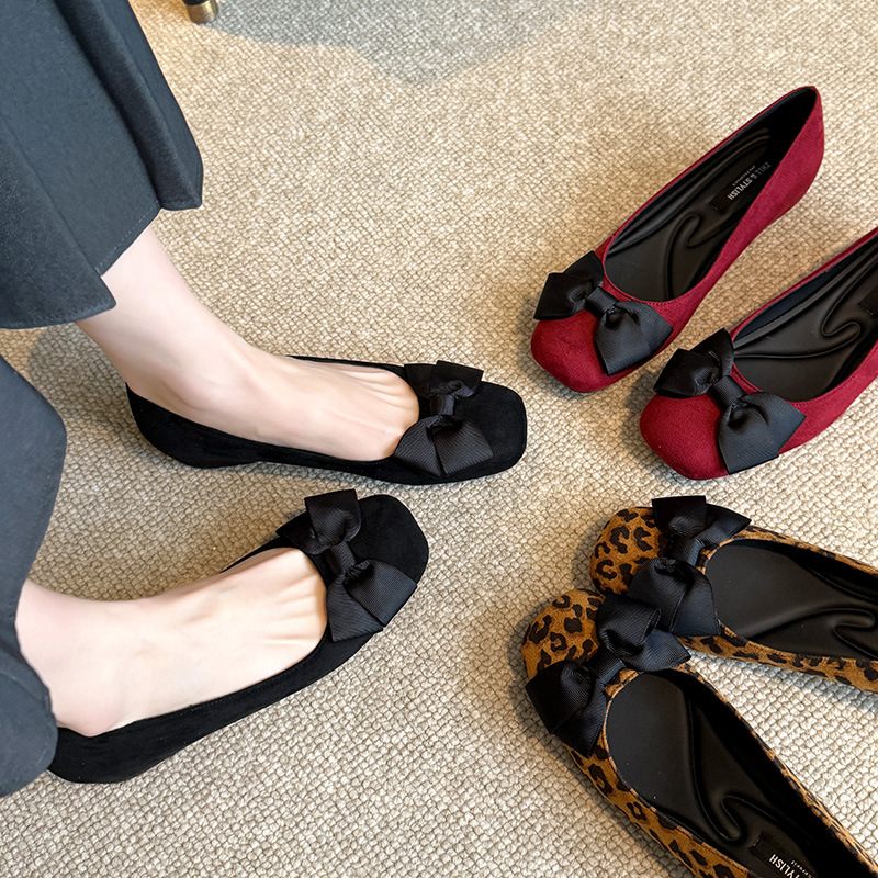 Wielokolorowe zamszowe balerin – Women Formal Wear Shoes recenzja i cena