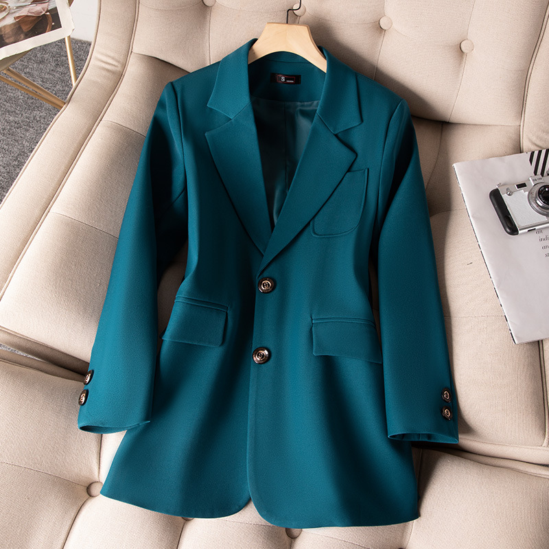 Niebieski czarny zielony damsk – Women'S Formal Wear Jackets recenzja i cena